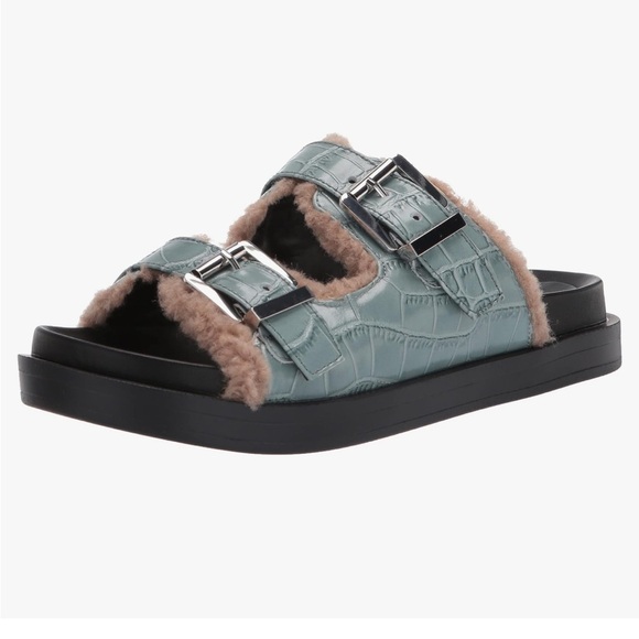 AEROSOLES Shoes - Aerosoles Olivia Slide Sandal for Women size 8 black tan blue